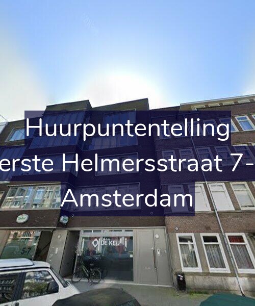 Foto gevel Huurpuntentelling voor Eerste Helmersstraat 7-B, Amsterdam