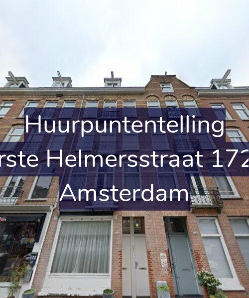Foto gevel Huurpuntentelling voor Eerste Helmersstraat 172-3, Amsterdam