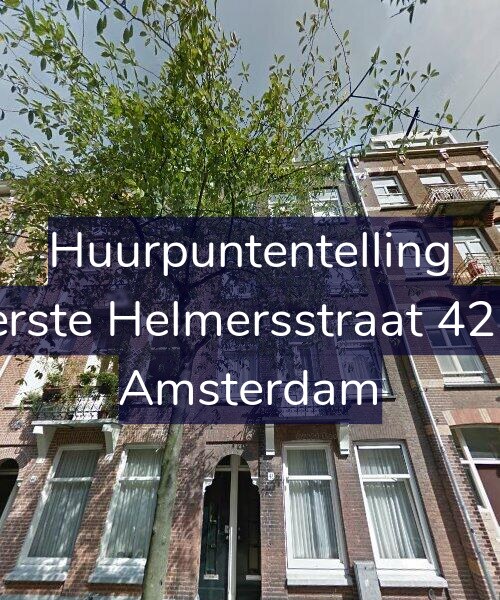 Foto gevel Huurpuntentelling voor Eerste Helmersstraat 42-1, Amsterdam