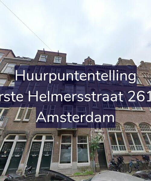 Foto gevel Huurpuntentelling voor Eerste Helmersstraat 261-2, Amsterdam