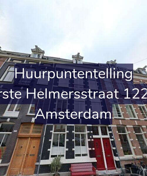 Foto gevel Huurpuntentelling voor Eerste Helmersstraat 122-H, Amsterdam