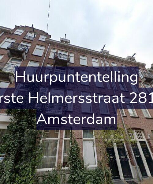 Foto gevel Huurpuntentelling voor Eerste Helmersstraat 281-1, Amsterdam