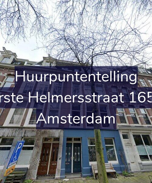 Foto gevel Huurpuntentelling voor Eerste Helmersstraat 165-2, Amsterdam