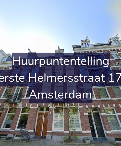 Foto gevel Huurpuntentelling voor Eerste Helmersstraat 177, Amsterdam