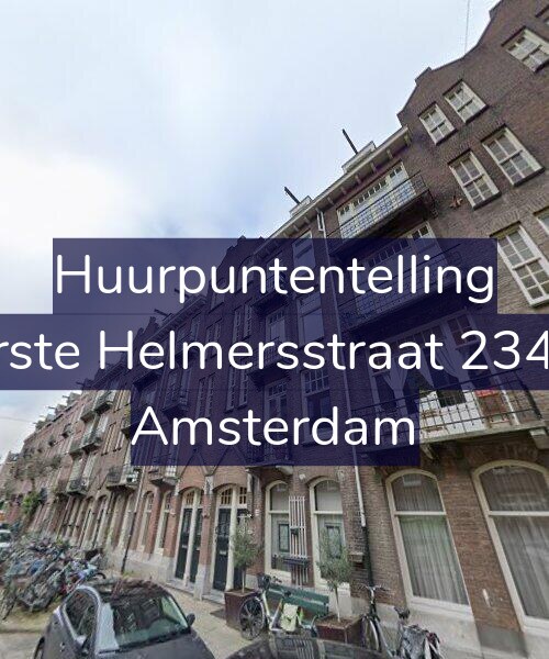 Foto gevel Huurpuntentelling voor Eerste Helmersstraat 234-H, Amsterdam