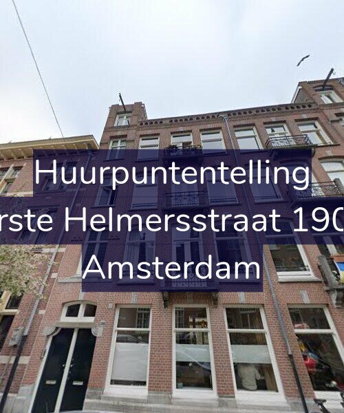 Foto gevel Huurpuntentelling voor Eerste Helmersstraat 190-2, Amsterdam