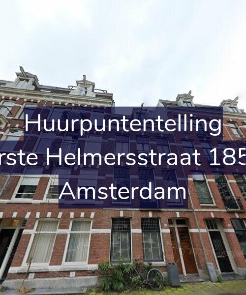 Foto gevel Huurpuntentelling voor Eerste Helmersstraat 185-2, Amsterdam
