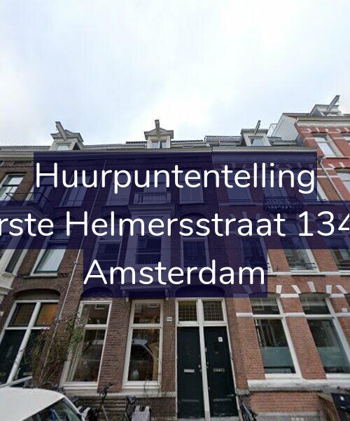 Foto gevel Huurpuntentelling voor Eerste Helmersstraat 134-2, Amsterdam