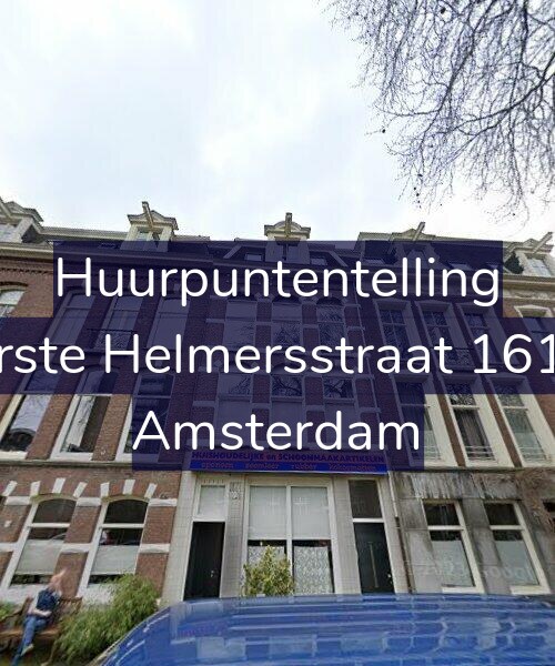 Foto gevel Huurpuntentelling voor Eerste Helmersstraat 161-2, Amsterdam