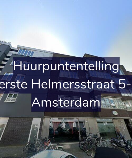 Foto gevel Huurpuntentelling voor Eerste Helmersstraat 5-D, Amsterdam