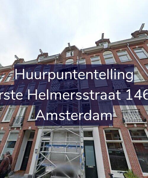 Foto gevel Huurpuntentelling voor Eerste Helmersstraat 146-1, Amsterdam