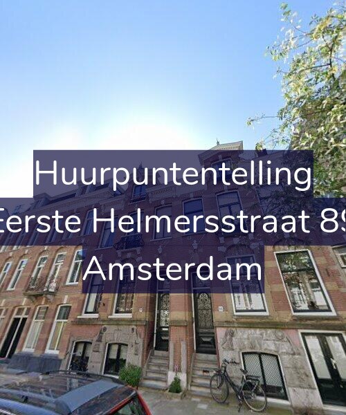 Foto gevel Huurpuntentelling voor Eerste Helmersstraat 89, Amsterdam
