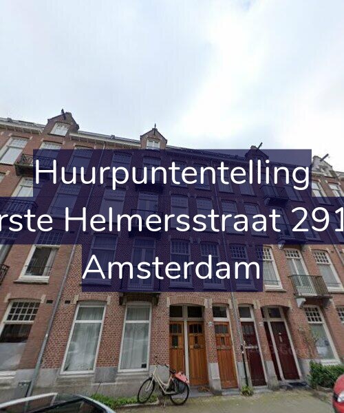 Foto gevel Huurpuntentelling voor Eerste Helmersstraat 291-2, Amsterdam