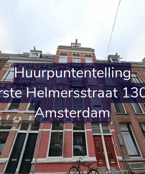 Foto gevel Huurpuntentelling voor Eerste Helmersstraat 130-C, Amsterdam