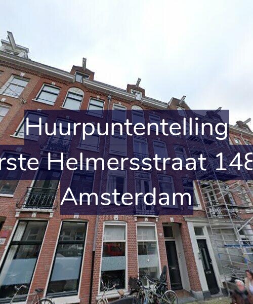 Foto gevel Huurpuntentelling voor Eerste Helmersstraat 148-3, Amsterdam
