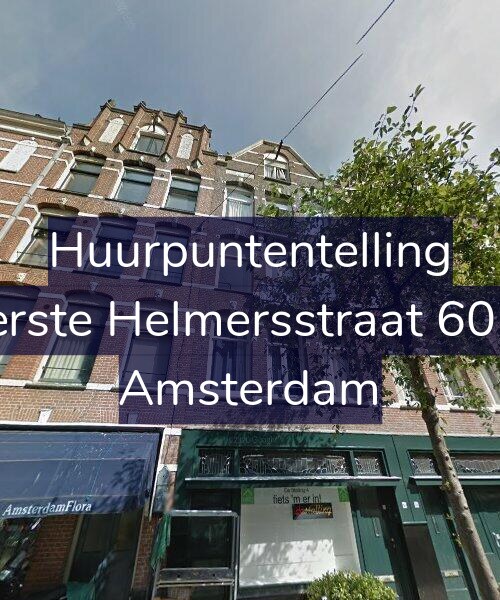 Foto gevel Huurpuntentelling voor Eerste Helmersstraat 60-1, Amsterdam