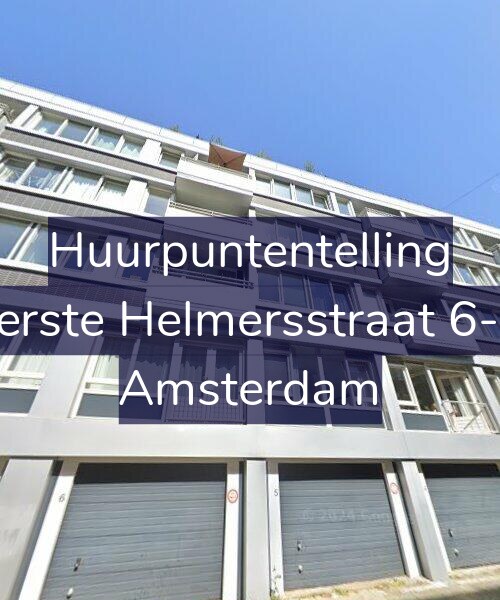 Foto gevel Huurpuntentelling voor Eerste Helmersstraat 6-A, Amsterdam