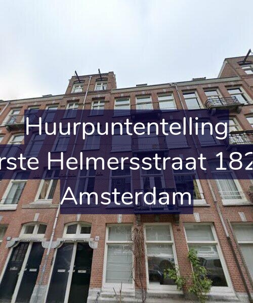 Foto gevel Huurpuntentelling voor Eerste Helmersstraat 182-3, Amsterdam