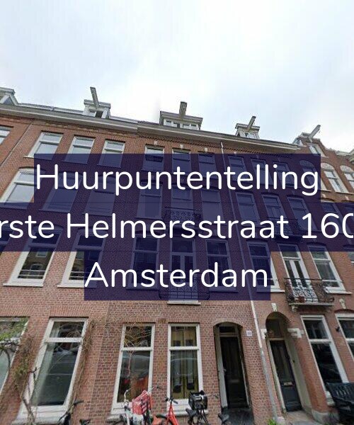 Foto gevel Huurpuntentelling voor Eerste Helmersstraat 160-4, Amsterdam