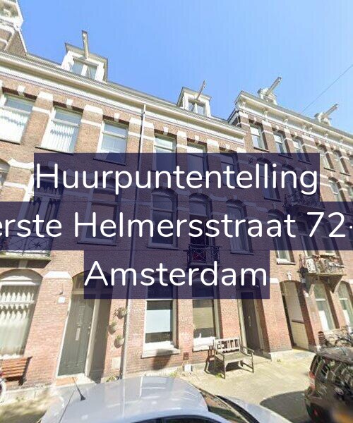 Foto gevel Huurpuntentelling voor Eerste Helmersstraat 72-H, Amsterdam