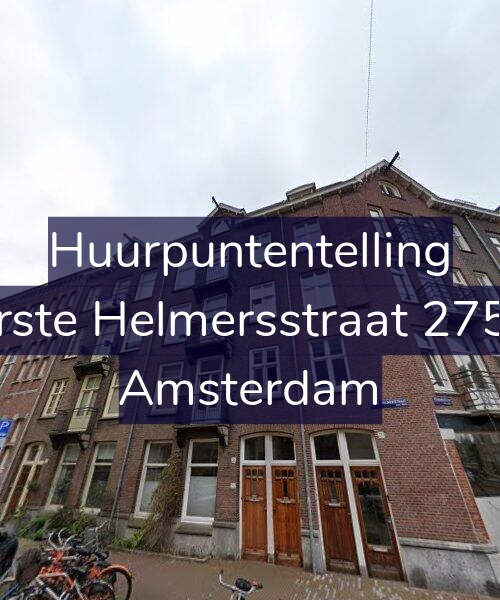 Foto gevel Huurpuntentelling voor Eerste Helmersstraat 275-4, Amsterdam