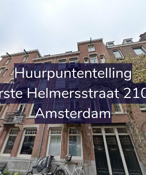Foto gevel Huurpuntentelling voor Eerste Helmersstraat 210-1, Amsterdam