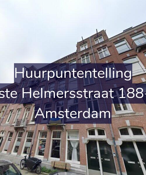 Foto gevel Huurpuntentelling voor Eerste Helmersstraat 188-4V, Amsterdam
