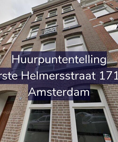 Foto gevel Huurpuntentelling voor Eerste Helmersstraat 171-A, Amsterdam