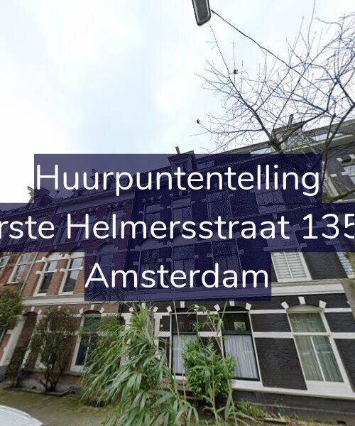 Foto gevel Huurpuntentelling voor Eerste Helmersstraat 135-2, Amsterdam