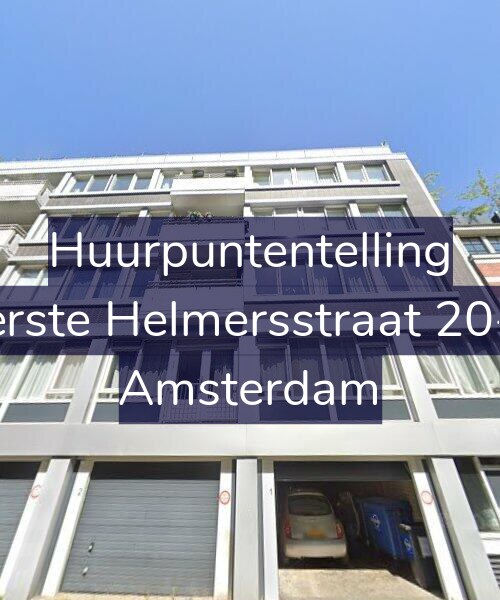 Foto gevel Huurpuntentelling voor Eerste Helmersstraat 20-C, Amsterdam