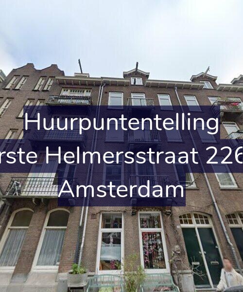 Foto gevel Huurpuntentelling voor Eerste Helmersstraat 226-2, Amsterdam