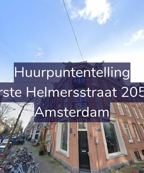 Foto gevel Huurpuntentelling voor Eerste Helmersstraat 205-B, Amsterdam