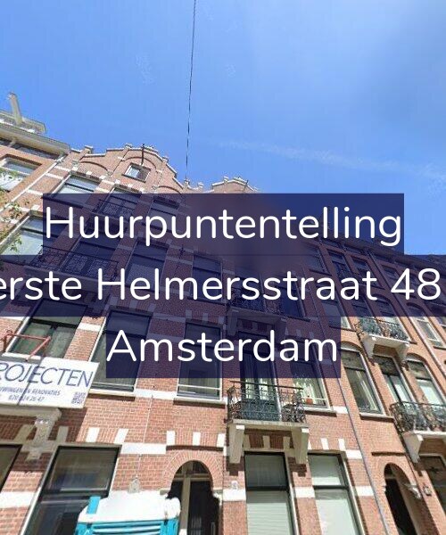 Foto gevel Huurpuntentelling voor Eerste Helmersstraat 48-2, Amsterdam
