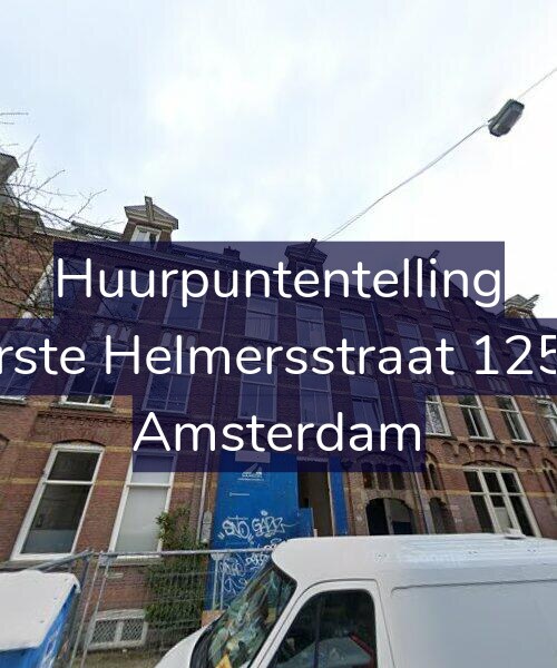 Foto gevel Huurpuntentelling voor Eerste Helmersstraat 125-2, Amsterdam
