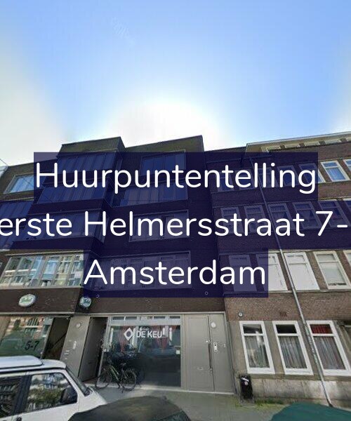 Foto gevel Huurpuntentelling voor Eerste Helmersstraat 7-D, Amsterdam