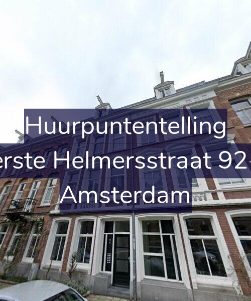 Foto gevel Huurpuntentelling voor Eerste Helmersstraat 92-B, Amsterdam