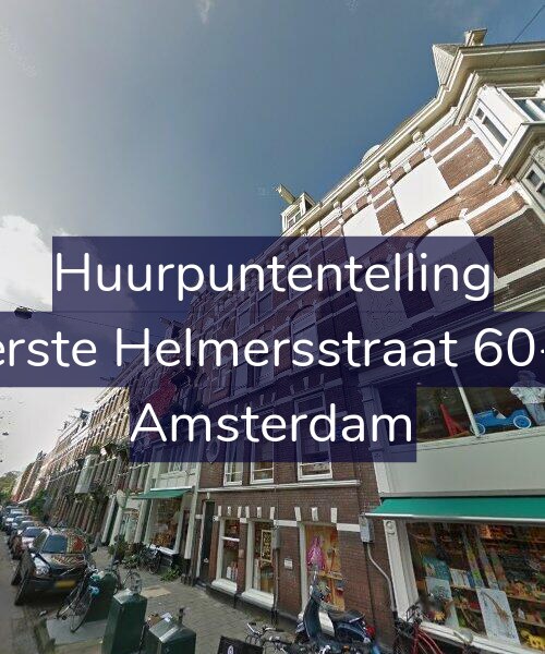 Foto gevel Huurpuntentelling voor Eerste Helmersstraat 60-A, Amsterdam