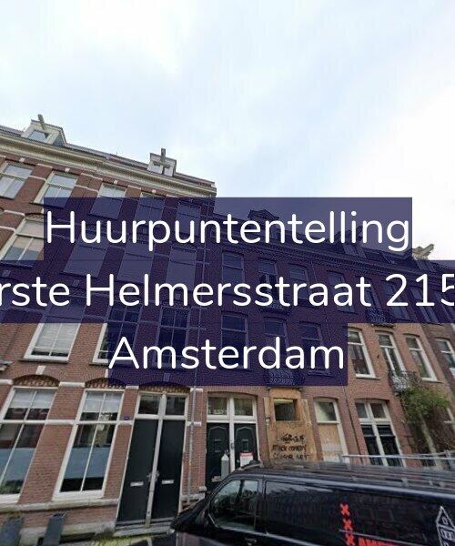 Foto gevel Huurpuntentelling voor Eerste Helmersstraat 215-2, Amsterdam