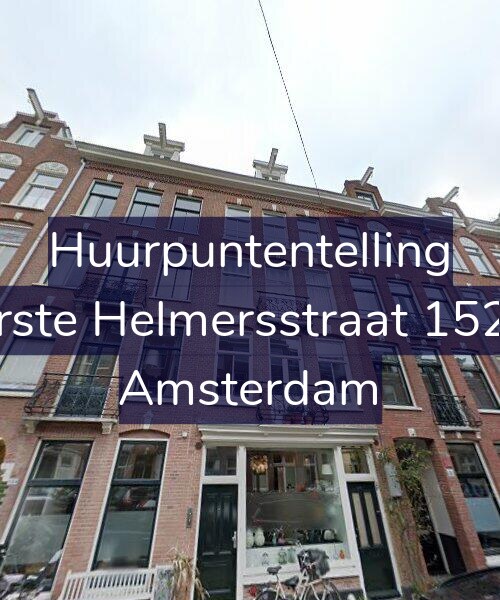 Foto gevel Huurpuntentelling voor Eerste Helmersstraat 152-1, Amsterdam