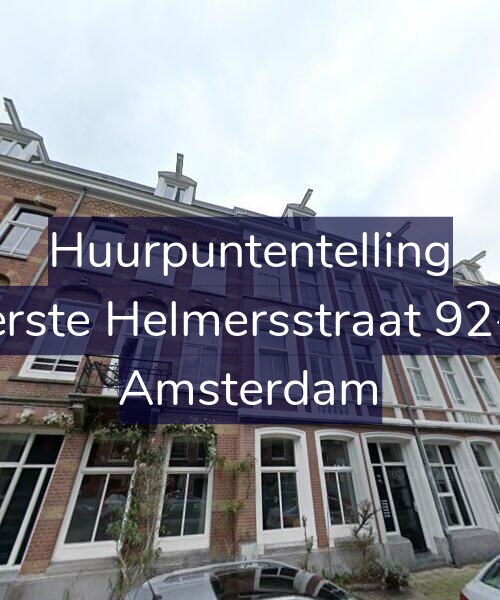 Foto gevel Huurpuntentelling voor Eerste Helmersstraat 92-C, Amsterdam