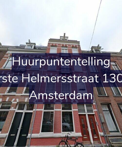 Foto gevel Huurpuntentelling voor Eerste Helmersstraat 130-D, Amsterdam
