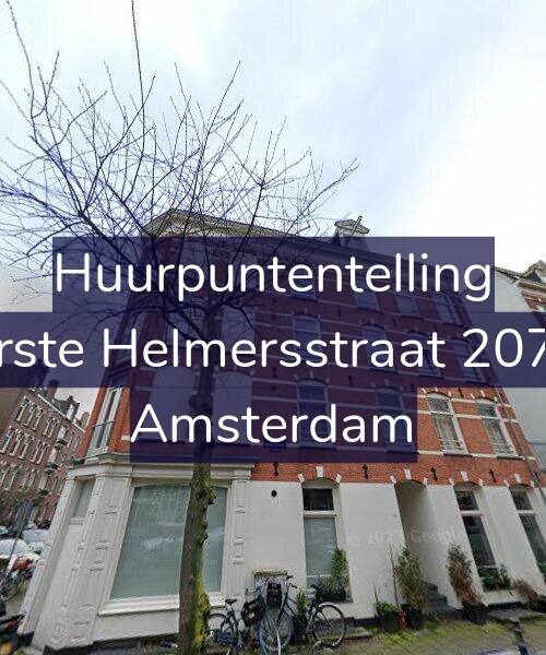 Foto gevel Huurpuntentelling voor Eerste Helmersstraat 207-E, Amsterdam