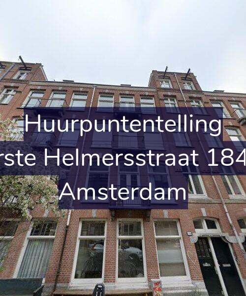 Foto gevel Huurpuntentelling voor Eerste Helmersstraat 184-H, Amsterdam