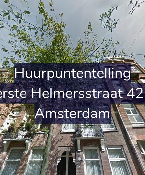 Foto gevel Huurpuntentelling voor Eerste Helmersstraat 42-2, Amsterdam