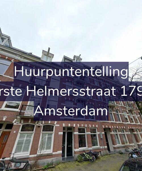 Foto gevel Huurpuntentelling voor Eerste Helmersstraat 179-2, Amsterdam