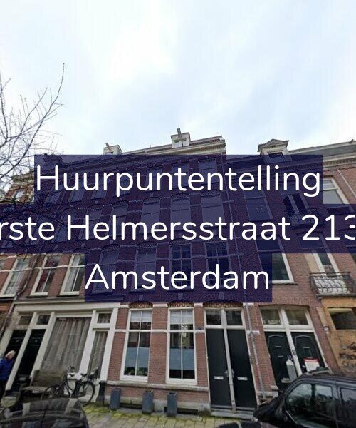 Foto gevel Huurpuntentelling voor Eerste Helmersstraat 213-3, Amsterdam
