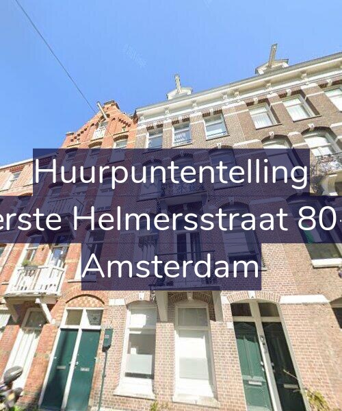 Foto gevel Huurpuntentelling voor Eerste Helmersstraat 80-B, Amsterdam