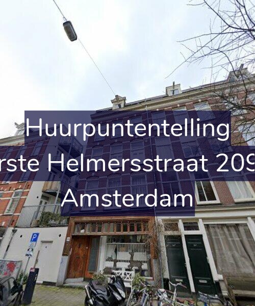 Foto gevel Huurpuntentelling voor Eerste Helmersstraat 209-3, Amsterdam