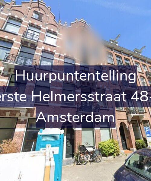 Foto gevel Huurpuntentelling voor Eerste Helmersstraat 48-H, Amsterdam