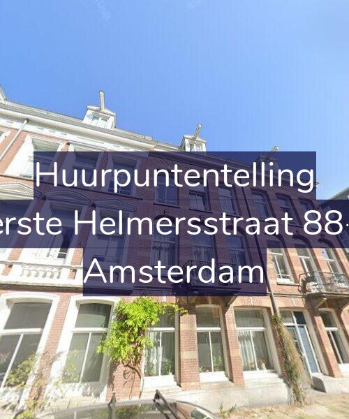Foto gevel Huurpuntentelling voor Eerste Helmersstraat 88-A, Amsterdam